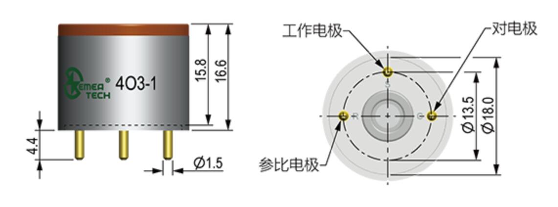 臭氧黄瓜视频免费下载用电化学传感器 (4O3-1)0-1ppm